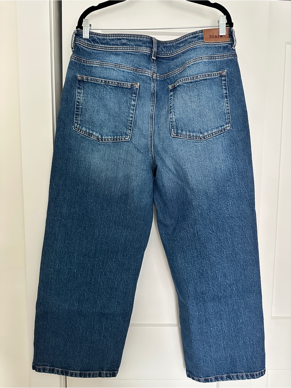Sezane Le Crop in Denim Blue - Picture 3 of 5